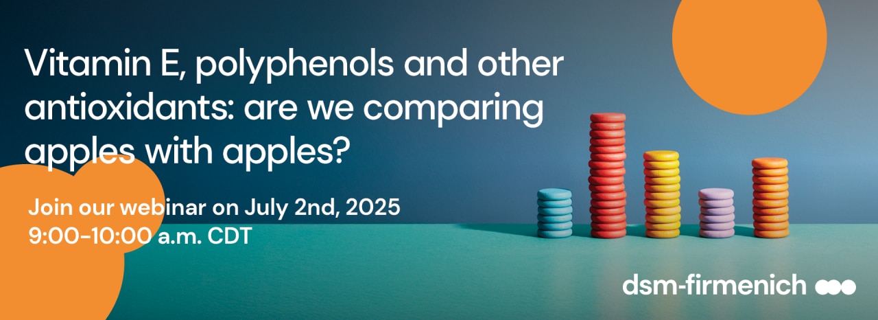 Webinar: Vitamin E, polyphenols and other antioxidants: are we comparing apples with apples?