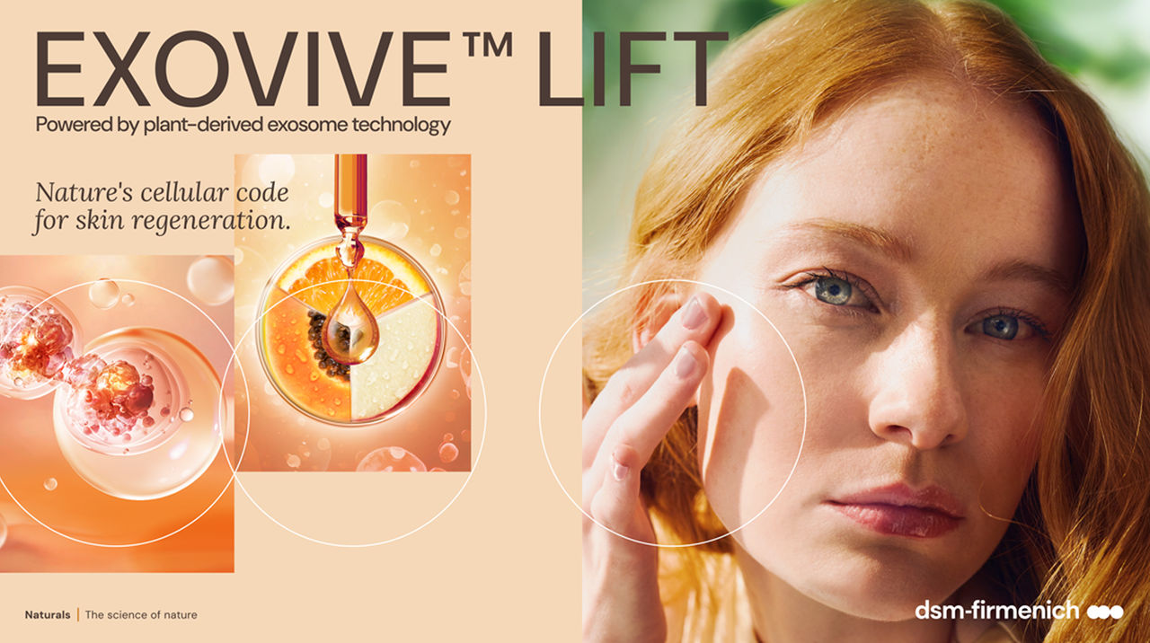 dsm-firmenich gana el bronce en la categoría «Mejor ingrediente activo» en la feria in-cosmetics Global 2026 por EXOVIVE™ LIFT 