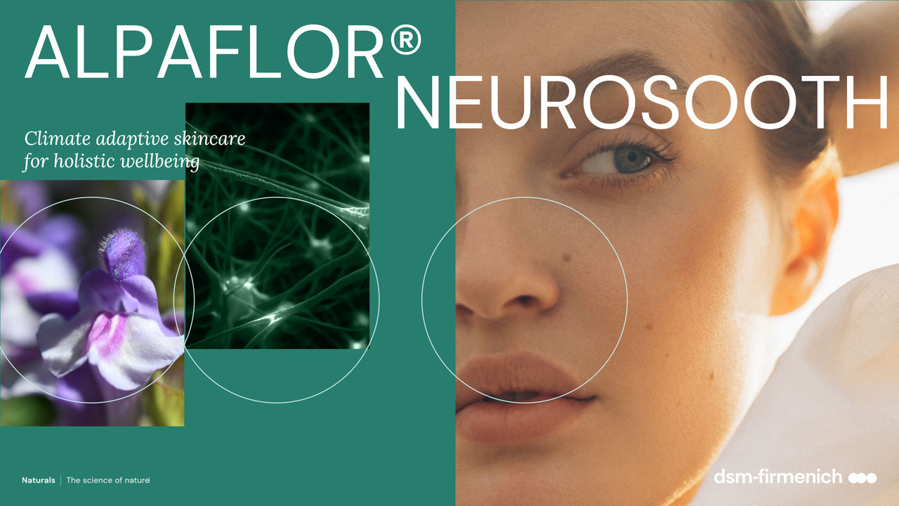 dsm‑firmenich가 ALPAFLOR® NEUROSOOTH로 in‑cosmetics Global 2026에서 ‘최고의 친환경 성분’ 상에서 금상을 수상했습니다.