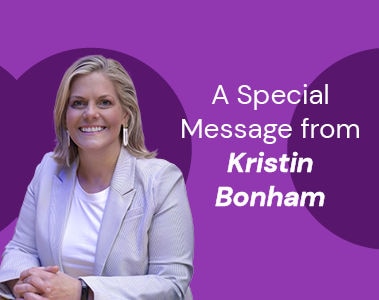 A Special Message from Kristin Bonham to Our Customers