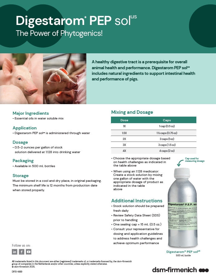 Digestarom PEP Sol 1-Pager Brochure