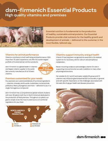 Essential Products Swine 2-Pager Brochure