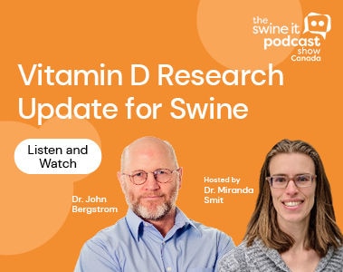 Swine It Canada Podcast: Dr. Jon Bergstrom - Vitamin D in Sow & Pig Nutrition