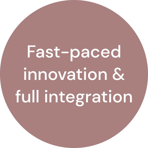 Fast-paced innovation & full integration icon
