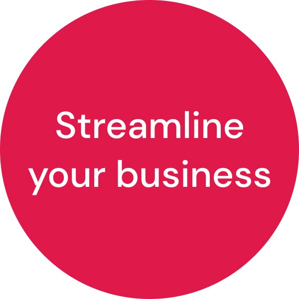 Streamline your business icon