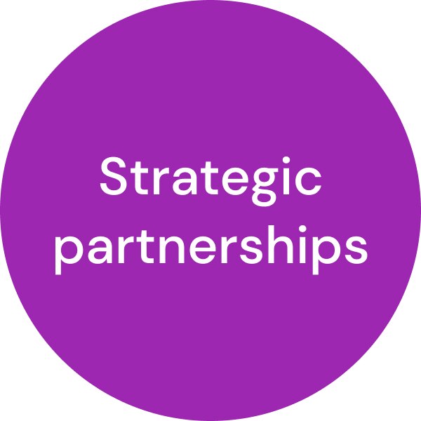 Strategic partnerships icon