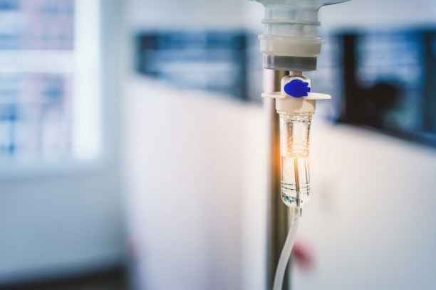 Medical serum in hospital 