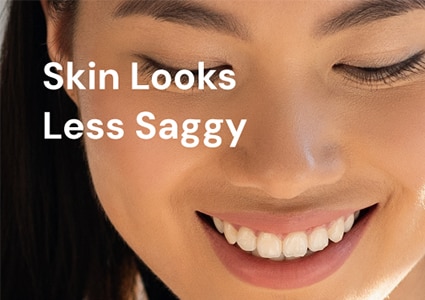 Skin looks less saggy