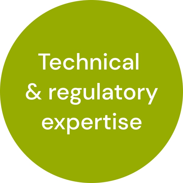 icône de l'expertise technique et réglementaire 