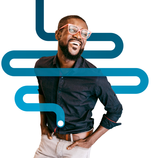 Health from the gut man mockup image